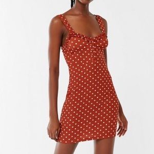 UO Vivienne Ruffle Trim Bodycon Dress